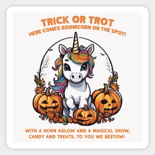 Boonicorn. trick or treat Magnet